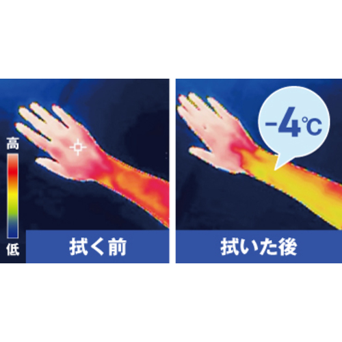 トラスコ クール汗拭きクロス ”北極ボディシート” CSH84