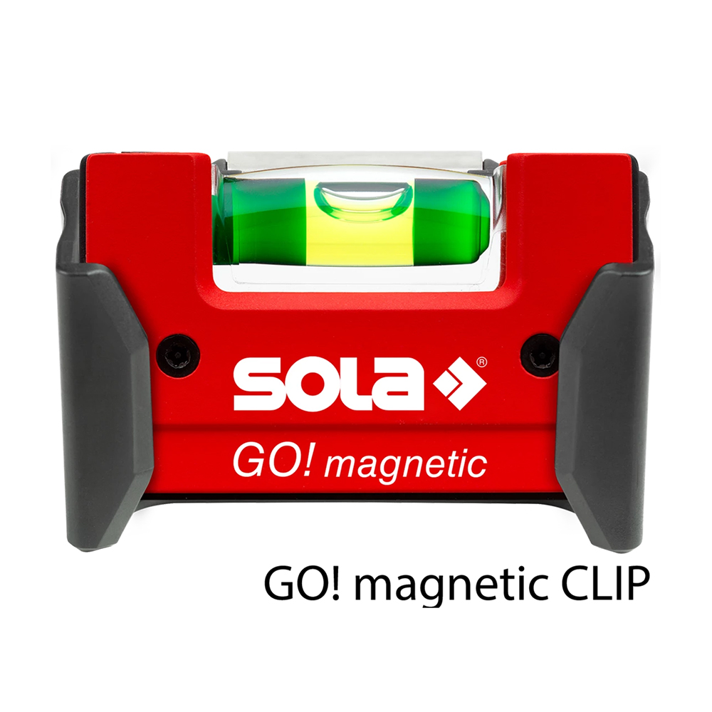 ソラ コンパクト水平器 ベルトクリップホルダー付き GO! magnetic