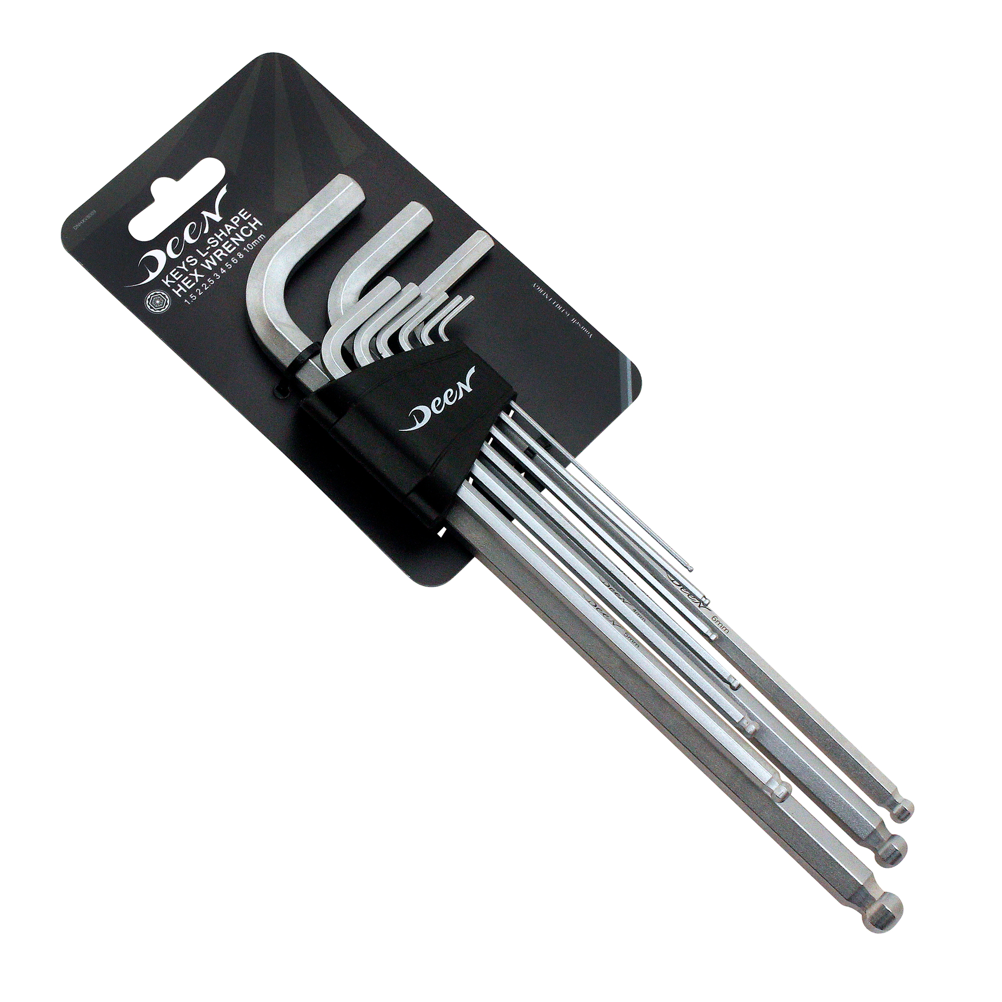 DEEN　Ｌ型ヘキサゴンレンチ9pcセット　