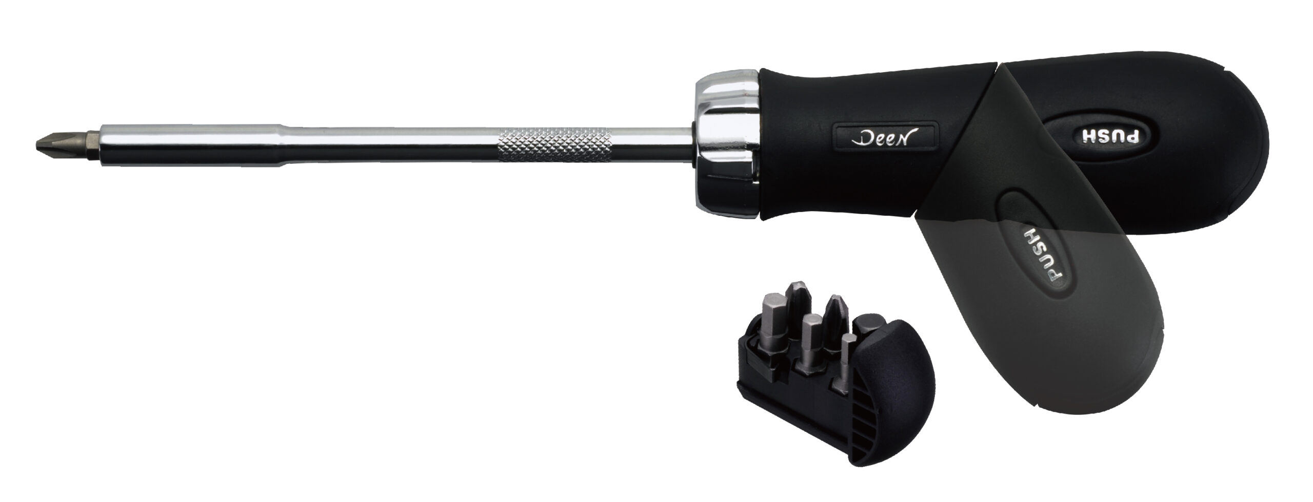 DEEN　ピストル型ラチェットドライバー　