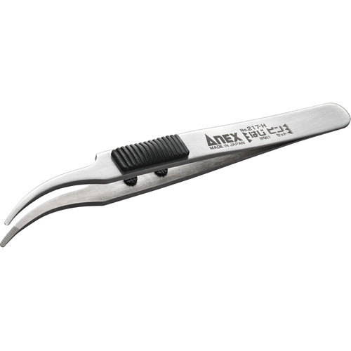 アネックス　ラバーグリップ付はじかないピンセット