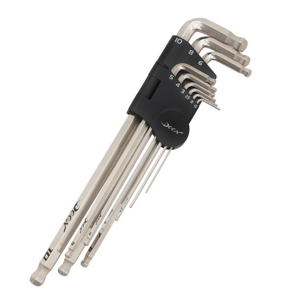 DEEN　両頭本締めボールポイントHEXレンチセット　DNHXWTL9N