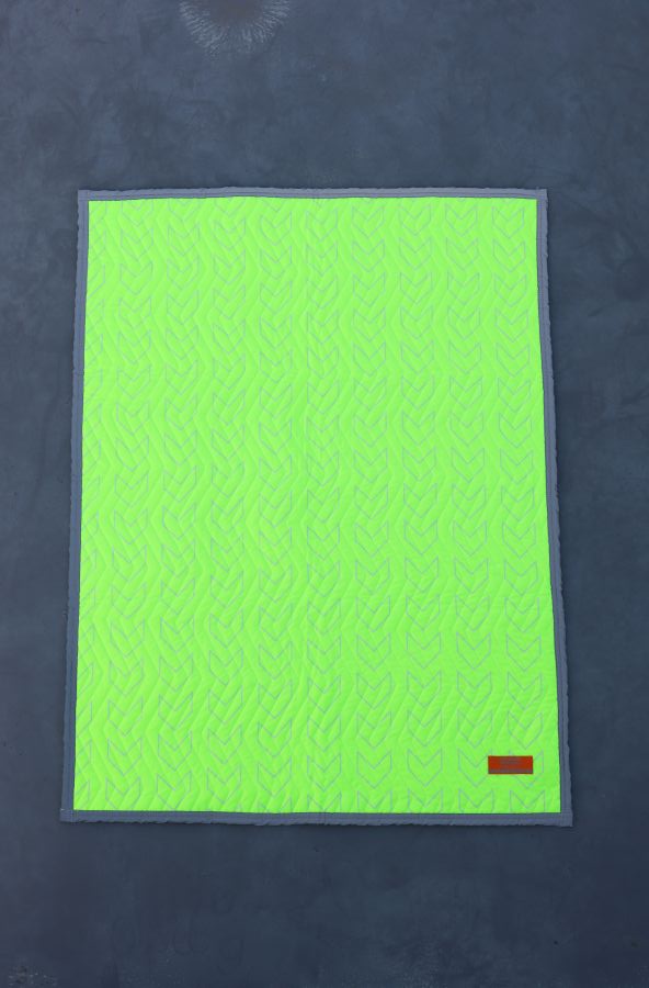 ユニバーサルオーバーオール　プロテクションマット　ノンスリップ　M　ライム　90cm×120cm