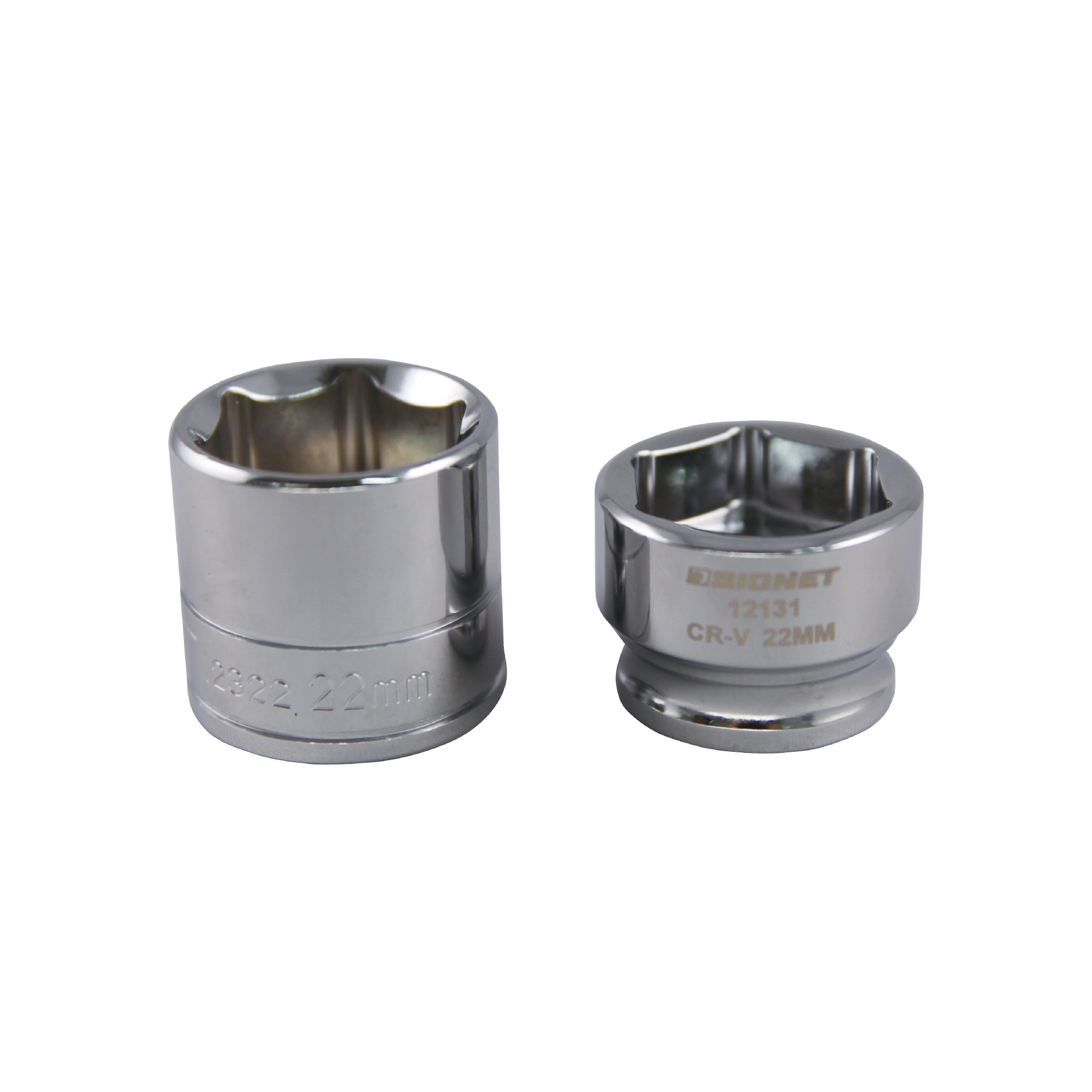 シグネット　3/8SQ 22MM ショートソケット (6角)　12131