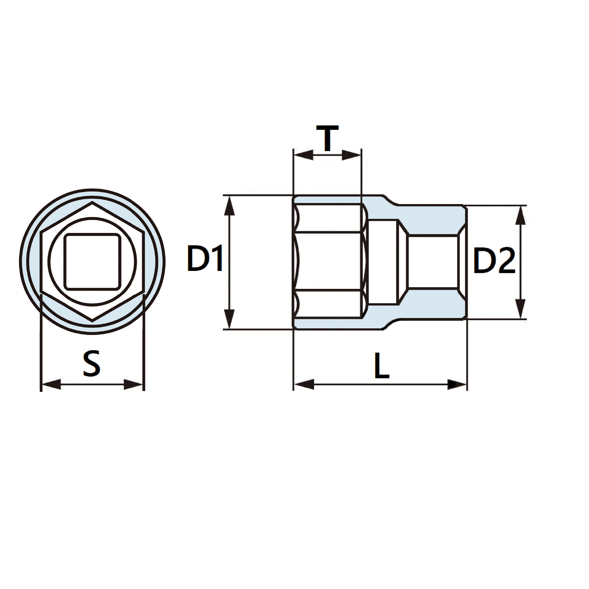 シグネット　1/2DR 27mm ｼｮｰﾄｿｹｯﾄ (6角)　13133