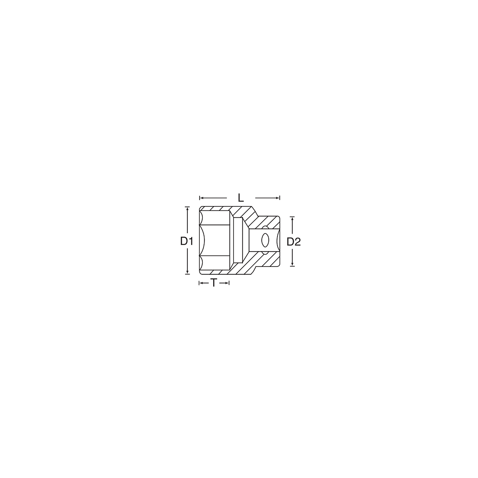 シグネット　1/2DR 29MM ｿｹｯﾄ (6角)　13329