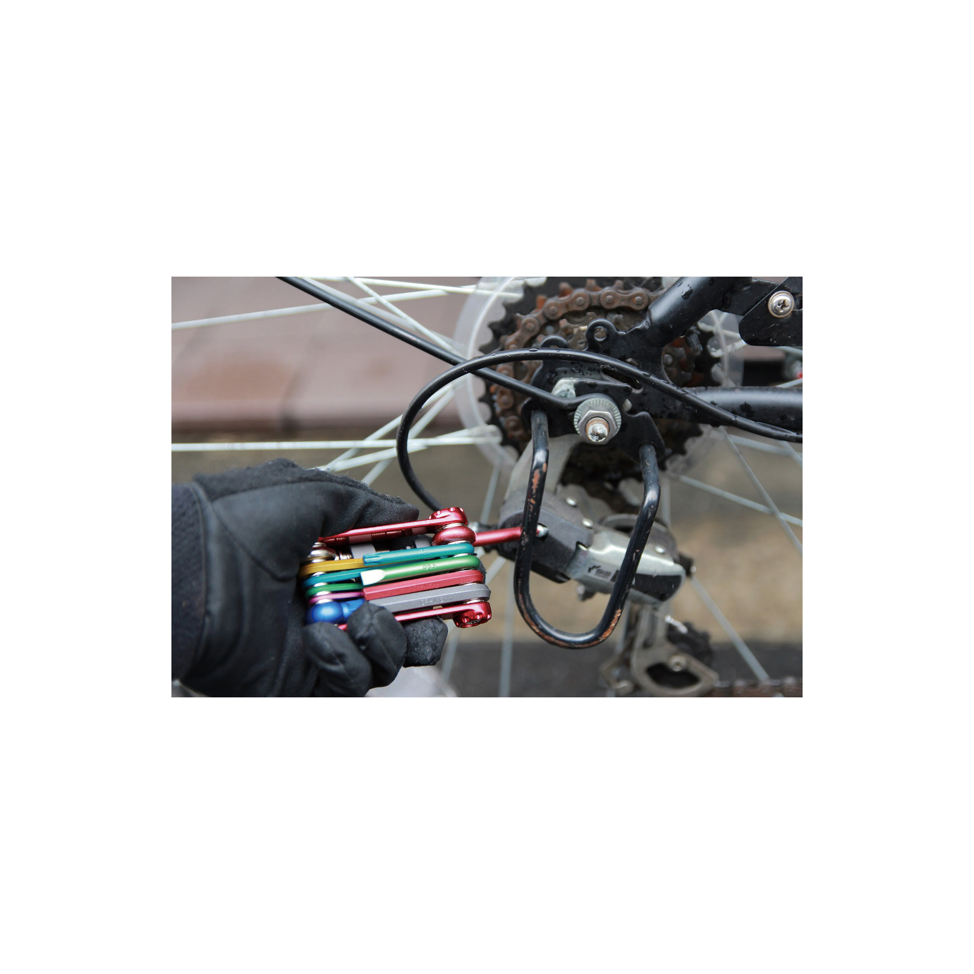 SIGNET SIGNET　フォールディングツールセット　自転車工具　パープル　22081