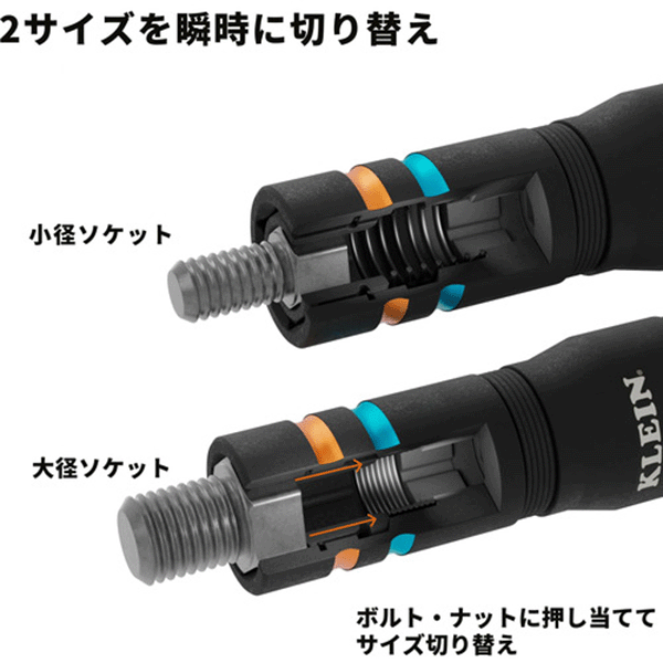 クラインツール Quad-4ヘビーデューティーインパクトフリップソケット