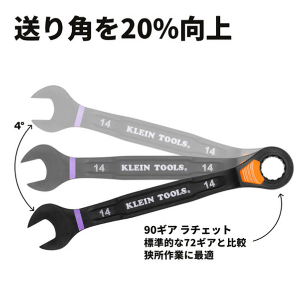 クラインツール　 ラチェットコンビレンチ　スライドロック式　69508M