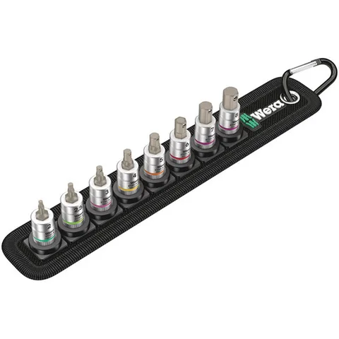 【新着商品】WERA ヴェラ 差込角3/8SQ 収納レール付き 9点組ソケットレ 日本正規品 ヴェラ 3/8DRx 8個 ソケットホルダー (003980