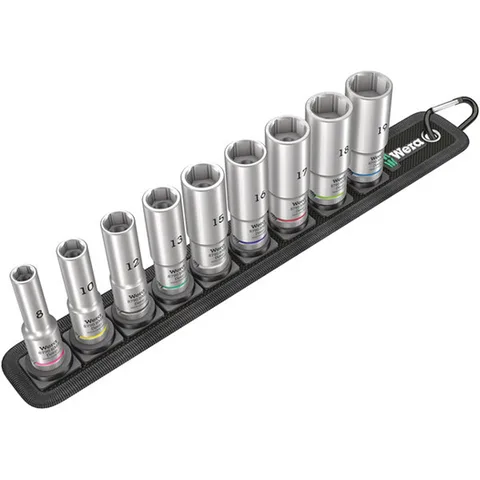 【新着商品】WERA ヴェラ 差込角3/8DR 9点組ビットソケットセット サイ WERA ヴェラ 差込角1/4DR 9点組 レール付き ビットソケット セット