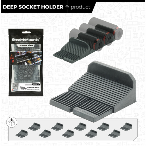 ステルスマウント Drawer Hive ツールキャビネット用ディープソケット