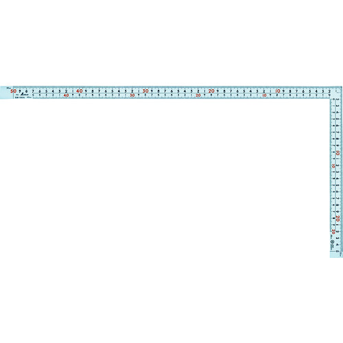 シンワ　曲尺　広ピタ　５０ｃｍ　表裏同目　８段目盛　ＪＩＳ