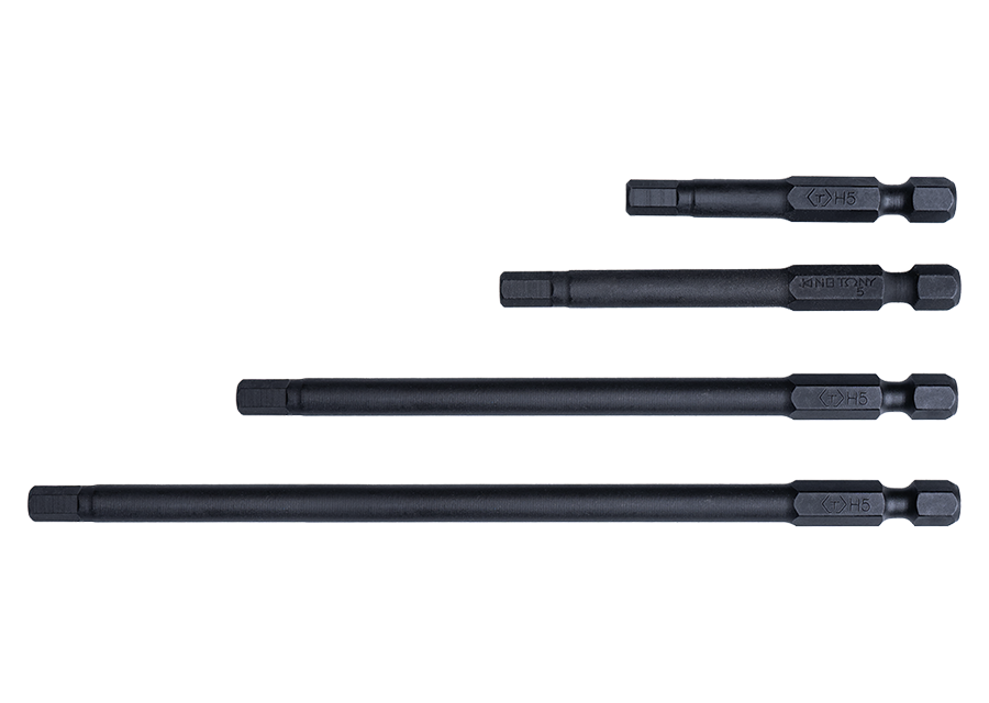 【10月中旬～下旬入荷予定】キングトニー　6 PC. 1/4インチパワービットセット（六角ヘッド）　1004_6HQ　