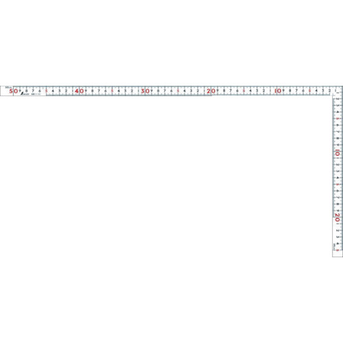 シンワ　曲尺ホワイト名作（６寸表裏同目）　１尺