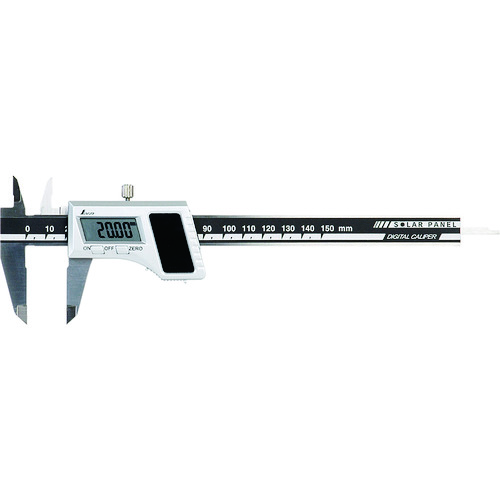 シンワ　デジタルノギス１５０ｍｍ　ソーラーパネル