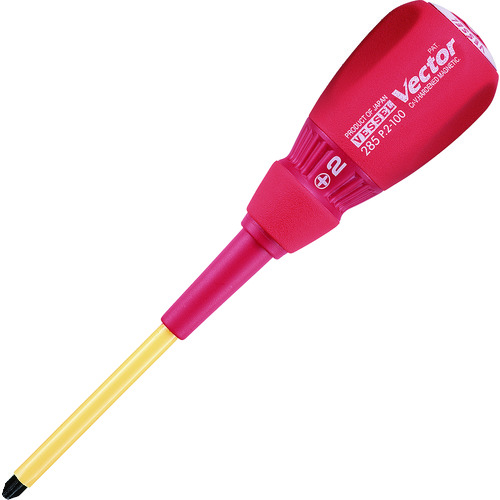 ベッセル　ベクトル電工用ドライバー　２８５　＋２×１００　285-2-100