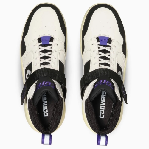 コンバース　RUN 'N SLAM PS WHITE/BLACK/PLUM　33701390