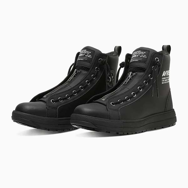 CONVERSE ALL STAR センタージップ AVIREXブラック 安全靴 コンバース ALL STAR PS II CENTERZIP HI / AVIREX オールスター