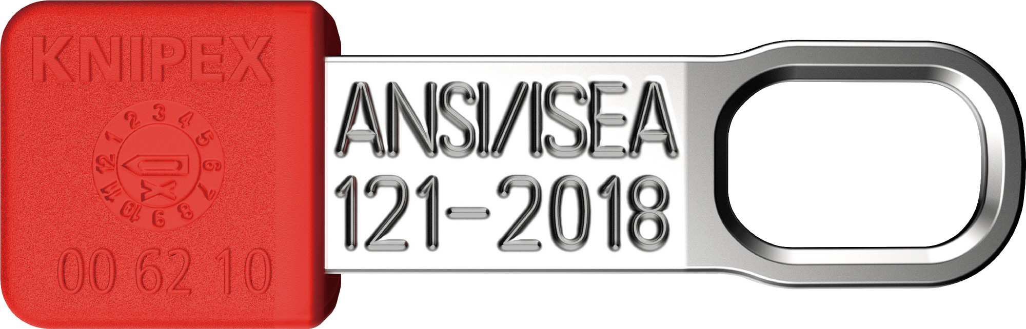 KNIPEX 006210TR テザーツールクリップ (10個入) レッド