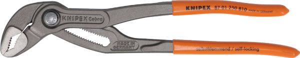 【数量限定】クニペックス　ウォーターポンププライヤー　コブラ　250mm　【オレンジ】　8701-250B10