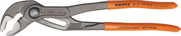 【数量限定】クニペックス　ウォーターポンププライヤー　コブラ　250mm　【オレンジ】　8701-250B10