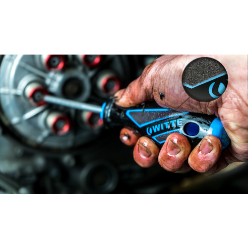 ヴィッテ　マイクロファイバー滑り止めグリップ　エンジニアドライバー　?５．５×１２５　63106