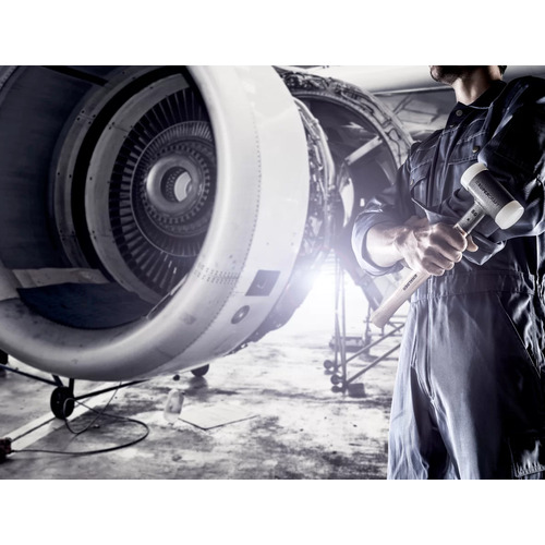 ハルダー　スーパークラフトハンマー　ヒッコリー製ハンドル付ナイロン白　頭径４　3366.040