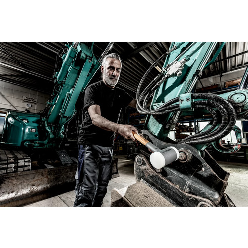 ハルダー　スーパークラフトハンマー　ヒッコリー製ハンドル付ナイロン白　頭径４　3366.040