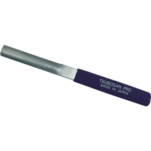 ツボサン　横に削るヤスリ　半丸　片Ｒ中目　押し切り用　YKB-3
