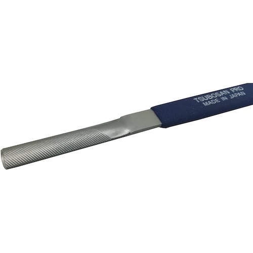ツボサン　横に削るヤスリ　半丸　片Ｒ中目　押し切り用　YKB-3
