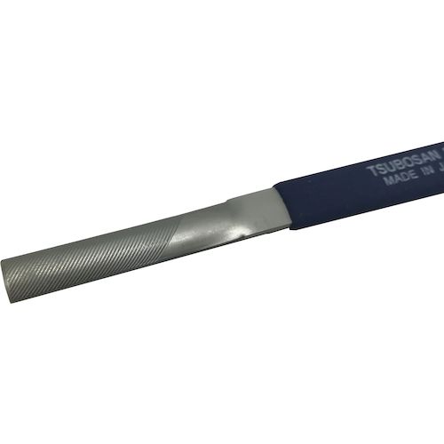 ツボサン　横に削るヤスリ　半丸　片Ｒ中目　引き切り用　YKB-4