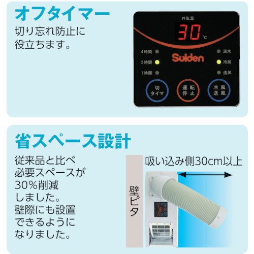 スイデン　スポットエアコン　１口　ポータブルタイプ　１００Ｖ　SS-16MZW-1
