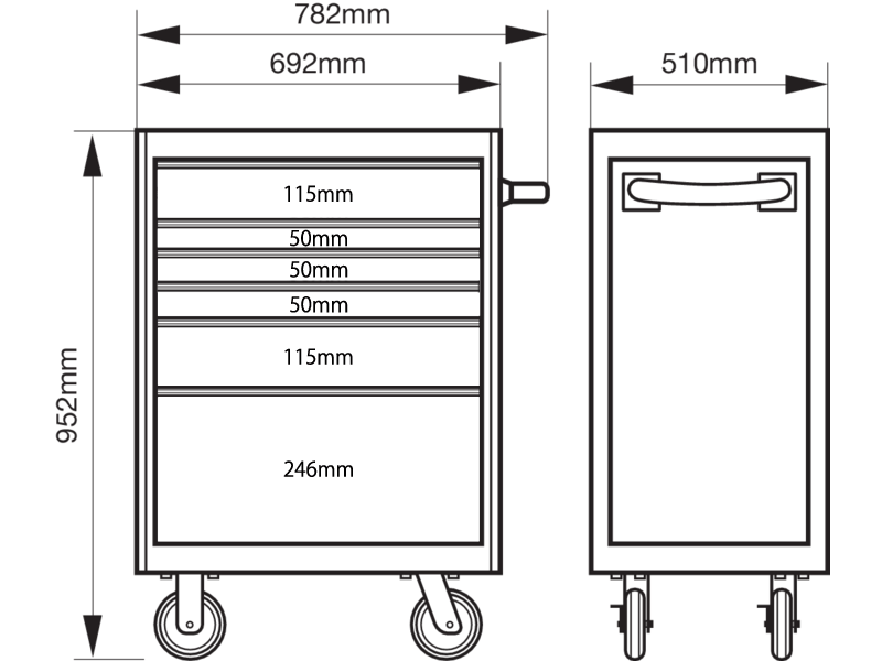 バーコ　6段ローラーキャビネット ENTRY（マーベラスピンク）　1472K6FMPFSC