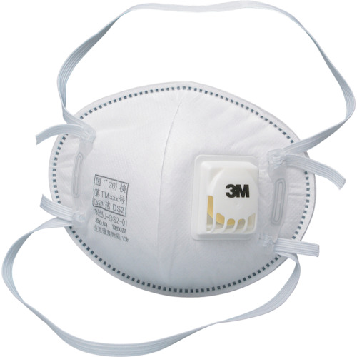３Ｍ　使い捨て式防じんマスク　８９５５Ｊ　ＤＳ２　排気弁付き・２本しめひも式　（１０枚入）　8955J DS2