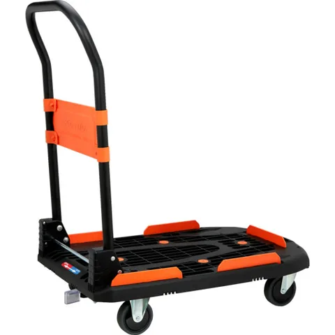 トラスコ 樹脂台車 カルティオ（新型） 780X490 折畳 黒 MPK