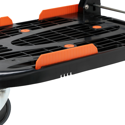 トラスコ 樹脂台車 カルティオ（新型） 780X490 折畳 黒