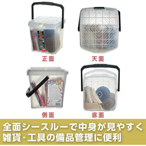 トラスコ　クリアバケツ　18L　CRB-18L