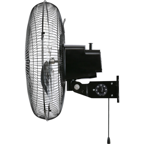 トラスコ　全閉式工場扇　ジェネラルファン　壁掛けタイプ　アルミハネ　ブラック　TFBA-45W-BK