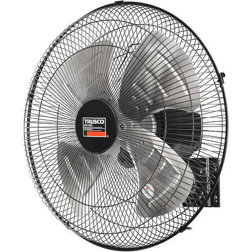 トラスコ　全閉式工場扇　ジェネラルファン　壁掛けタイプ　アルミハネ　ブラック　TFBA-45W-BK
