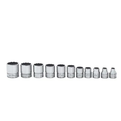スナップオン シャローソケット 美品】スナップオン(Snap-on) 3/8SQ インチシャローソケットセット 10