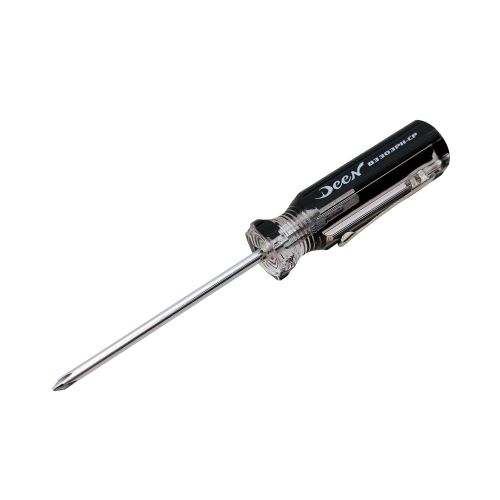 DEEN　クリップ付き精密マイナスドライバー-3.0×50mm　D3302ST-CP