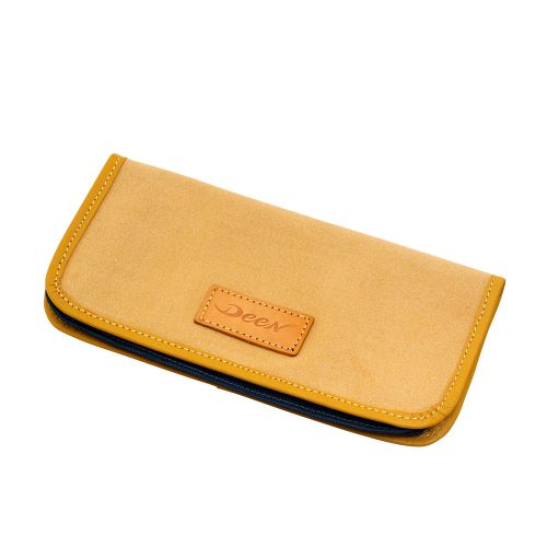 DEEN レザーケース（ポーチタイプ）ブラウン/ブルー DNHB-03HBR/B