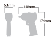 信濃　1/2SQ インパクトレンチ（ツインハンマー式）　SI-1600CULTRA