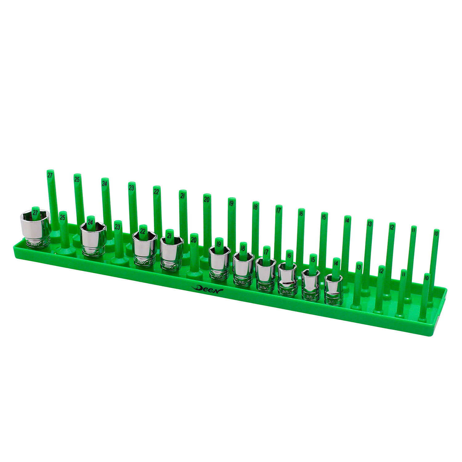 DEEN 1/2SQ用ポストタイプソケットホルダー（グリーン） STR4101GR