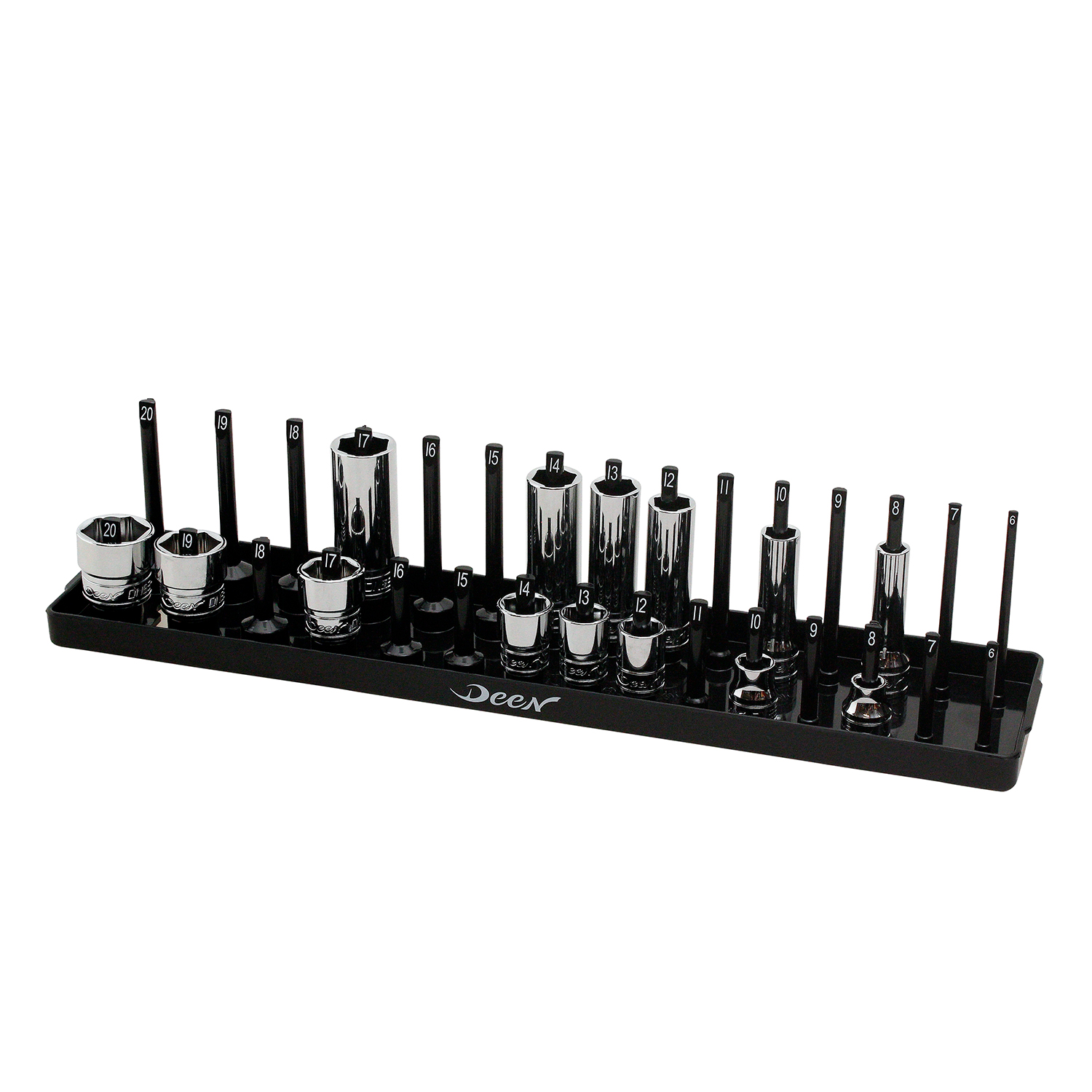 DEEN 3/8SQ用ポストタイプソケットホルダー STR3801BK | 工具用品専門