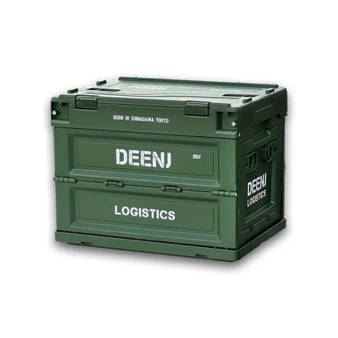 レ*読様 US製 年代不明　ミリタリーコンテナ ナム戦 DEEN.J 折り畳みコンテナ マットアーミーグリーン 20L DNJFDBXMAG20V2