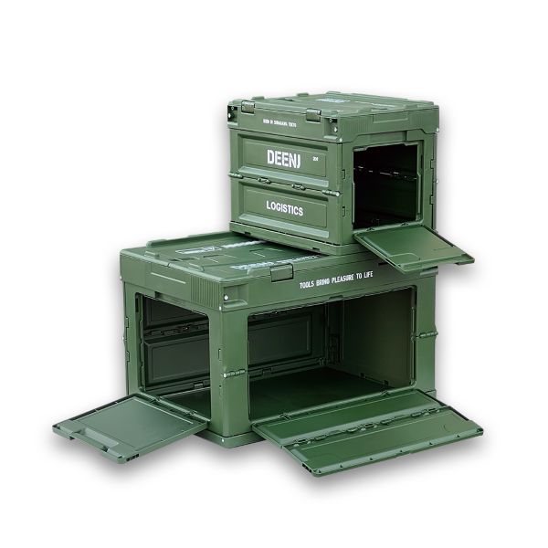 DEEN.J　折り畳みコンテナ　マットアーミーグリーン  20L　DNJFDBXMAG20V2