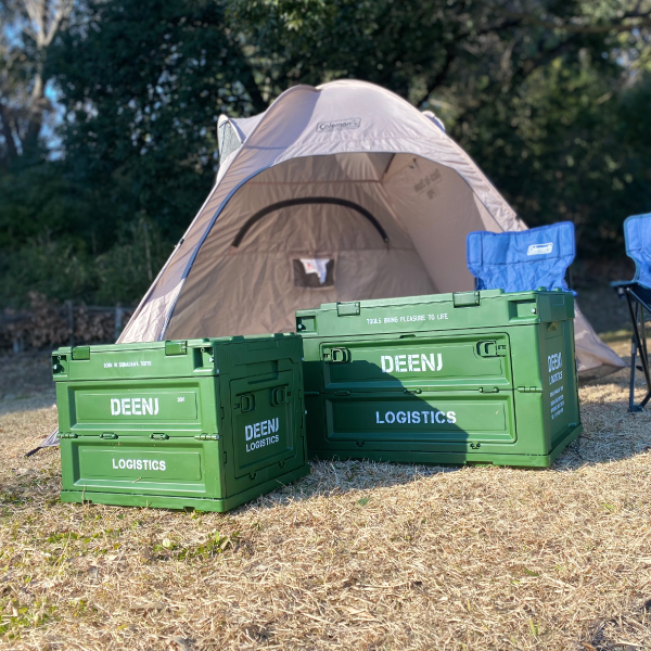 DEEN.J　折り畳みコンテナ　マットアーミーグリーン  20L　DNJFDBXMAG20V2