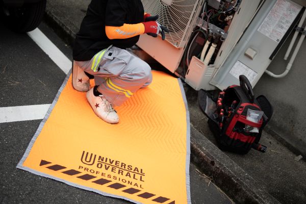 【2月1日発売】ユニバーサルオーバーオール　プロテクションマット  L 90X1800(オレンジ)　UN26539180